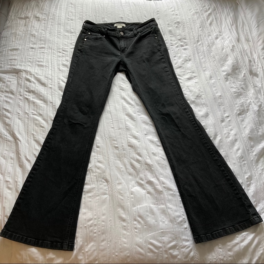 Black flare jeans